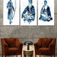 Sikh Master Murals  Blueprint Sets Guru Nanak  Guru Gobind Singh Paintings Baba Deep Singh Decorative Art
