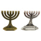 12 Tribes of Israel Menorah Jewish 7 Branch  Holder Jerusalem Temple Candlestick Religious Candelabra for Church 87HA