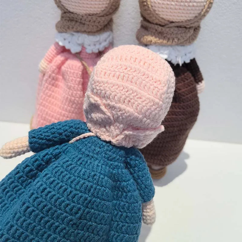 Knitted Islamic Toys Crochet Dolls Hijab Muslim Quran Ramadan Kids Halal Eid Al-Fitr Gifts Educational Plush Dolls