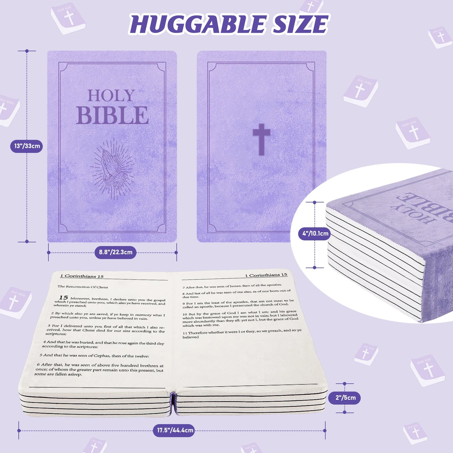 John 3 Pink Cutest Bible Memory Foam Pillow with Bible Throw Pillow Learn the valuable lesson Learn the valuable lesson