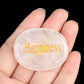Natural Stone Crystal Engraved Different Inspirational Word Worry Stones Reiki Healing Crystals Palm Gemstone Thanksgiving Gifts