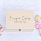 Personalized Wooden Baptism Keepsake Box ,Baptism Gifts For Baby Girl Or Baby Boy, Engraved Memory Box That Pattern With Wreath