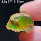 Natural Colorful Ethiopia Opal (Need In Water) Rare Gem Stone Mineral Healing Quartz Crystals Gemstone Shooting under lighting
