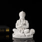 Vilead Sandstone White Hanuman Statue Hindu Monkey God Sculpture Yoga Meditation Decoration Buddha Ganesha Vishnu India FengShui