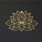 Iwa Motif Radiant Mandala Metal Wall Sculpture | Lotus Bloom Zen Decor | Halloween & Christmas Gift