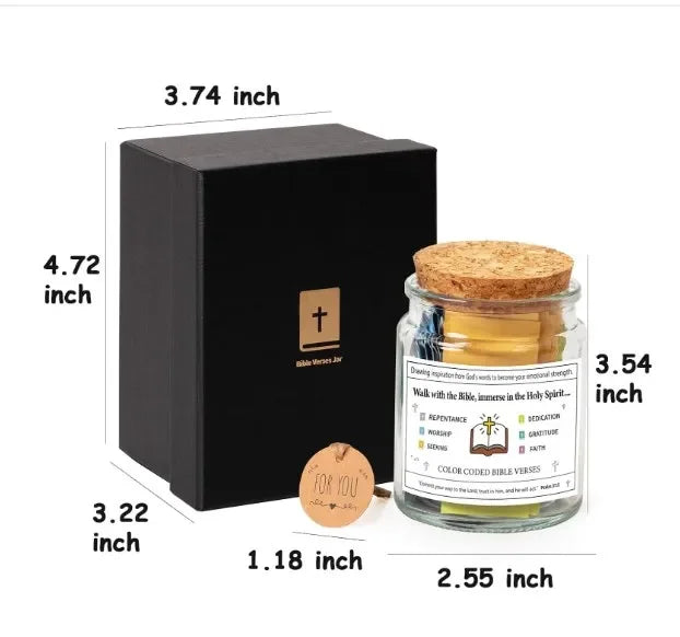 Church Gift Bible Verses Jar Bible Verses for Emotions Feelings Verse Prayer Request Cards Christian Bible Gifts for Women Men