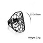 Unift Sacred Geometry Flower of Life Ring Adjustable Stainless Steel Ring Men Women Accessories Vintage Filigree Jewelry Gifts