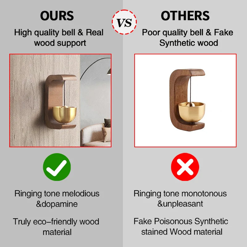 Wooden Door Bell Japanese Wind Chime Door Chime Room Decor Home Front Doorbell Landscape Bell Shopkeeper Remind Bell 풍경