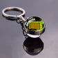 Circuit Board Pattern Keychains Double Sided Glass Ball Pendant Key Chains Computer Geek Keyring Creative Fashion Jewelry Gifts