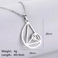 Dawapara Fibonacci Spiral Necklace Sacred Geometry The Golden Ratio Pendant Stainless Steel Jewelry Valentine's Day Gift