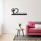 1PC Cross Heart Metal Wall Art Black Iron Religious Sign Faith Home Decor
