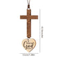 Christian Car Mirror Cross Pendant Jesus Bible Verse Ornament Hanging Decor for Women Men SUV Truck Vehicle Interior Rearview