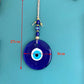 8cm Big Evil Eye Hanging Blue Glass Star of Devid Pendant Solomon Seal Amulet Room Decorate Door Home Ornament Accessory Gift
