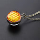 Sacred Geometry-Metatron's Cube Necklaces Sri Yantra Mandala Double Side Glass Ball Pendant Necklace Buddhist Yoga Jewelry Gift