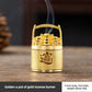 Mini Bucket Shaped Incense Burner Lucky Wealth Desktop Ornament for Home Meditation Aroma Gold Ingot Fortune