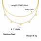 Lucktune Magen David Star Snake Chain Necklace for Women Stainless Steel Hexagram Pendant Necklace Choker Jewish Vintage Jewelry