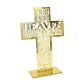 21cm Hollow Out Acrylic Scriptures for Cross with Stand Jesus Christ Catholic Bible Religious Christian Standing for Cross A0KF