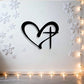 Metal Cross Wall Art Religious Decor, Rust-Resistant Christian Gift for Home Living Room Bedroom Christmas