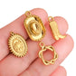 3Pcs Stainless Steel Cowboy Hat/Boot/Horseshoes Charms Astrology Celestial Sun Star Pendant DIY Necklace Bracelet Jewelry Making