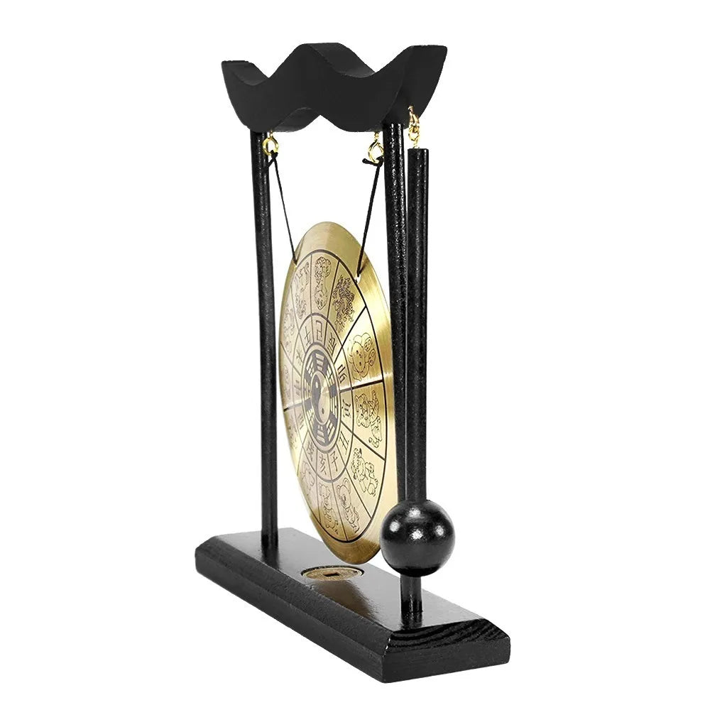 Desktop Mini Desktop Gong With Mallet Zen Art Percussion Instruments Chinese Gossip Chart