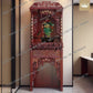 D178  Household Buddhist shrine cabinet solid wood, Guan Gong shrine cabinet God of Wealth offering cabinet