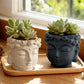 Creative Buddha Statue Flowerpot Green Potted Plants Container Home Courtyard Garden Decor Resin Handicrafts Ornament Gift