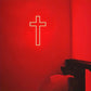 Jesus Cross Neon Sign,Led Cross Decor Art Lamp for Wall Decor, Bedroom, Christian Decor, Religious Room,Christening Day Decor