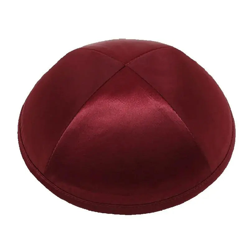 GIU 19cm Satin Jewish Hats Caps Skullies Beanies Kippot Yarmulke Kippah Dome Kipa For Wedding And Events