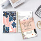 A4 Bible Study Journal for Women 220 Pages 52 Week Guided Scripture Devotional Christian Prayer Notebook Gift