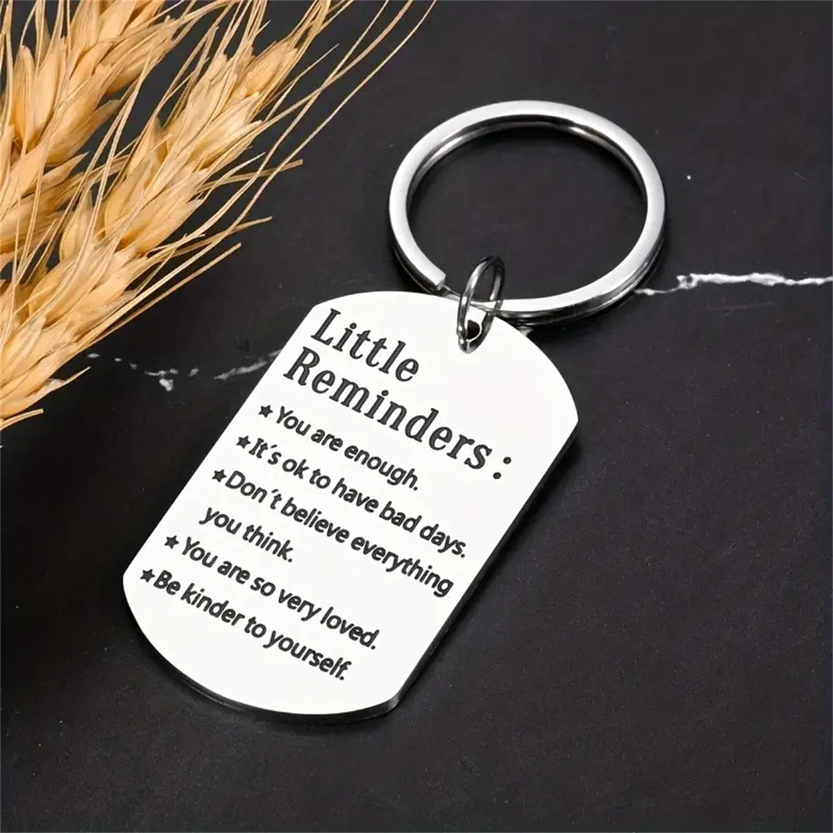 Inspirational Keychain Gift for Son Daughter Sister Brother BFF Stainless Steel Charms Jewelry Birthday Christmas for Men Women