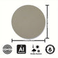 Islamic Wall Art Aluminum Medallion 7.87x7.87 Inch Black Gold Calligraphy Decal Reusable Matte Finish