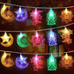 2026 Ramadan Decoration Led Light Star Moon String Light Hari Raya Ramadan Light Lampu Party Eid Mubarak Decoration Party Decor