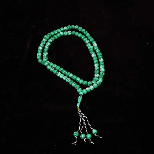 Middle East Style 99 Beads Tasbih Prayer Beads Arabesque Resin Bracelet Unisex round Beads Polished Finish for Gift
