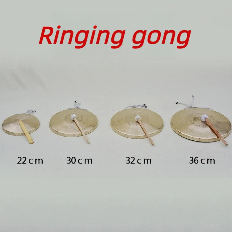 Copper Gong 16-80CM Handmade Gong Sound Healing Meditation Celebration Gongs Practice Cymbals Percussion Musical Instruments