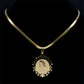 Religious Virgin Mary Prayer Necklaces for Women Men Stainless Steel Gold Color Christianity Medal Necklaces Jewelry N6263S02