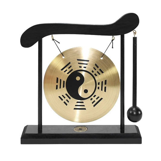 Desktop Mini Desktop Gong With Mallet Zen Art Percussion Instruments Chinese Gossip Chart