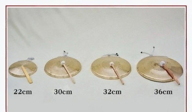 Copper Gong 16-80CM Handmade Gong Sound Healing Meditation Celebration Gongs Practice Cymbals Percussion Musical Instruments