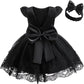 New Years Wedding Princess Dress For Girls Kid Vestidos Birthday One Year Dress Party Baptism Bow Clothes Christmas Costume 0-2Y