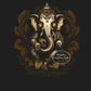 Golden Om Hindu Symbol Ganesha Poster  Indian God Canvas Prints Wall Art for Living Room Bedroom  Minimalist Decor Spiritual Hom