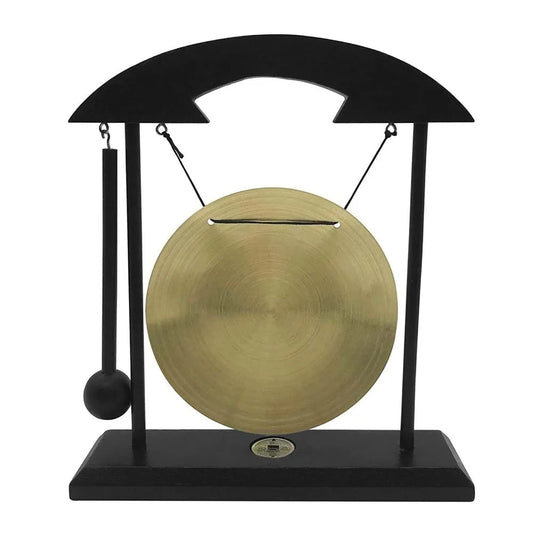 Desktop Mini Desktop Gong With Mallet Zen Art Percussion Instruments Chinese Gossip Chart