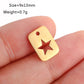 5PCS/Lot Celestial Mini Star Charms Stainless Steel Pentagram/Astral/Meteor/Moon Pendant DIY for Earring Bracelet Jewelry Making