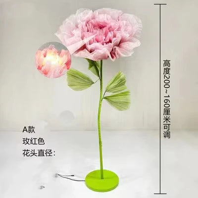 Automatic mechanical silk flowers, wedding Christmas decorations, adjustable height, suitable for party, home office centerpiece