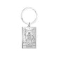 Dawapara Tarot Cards Keychains Stainless Steel Vintage Amulet Good Luck The Major Arcana Keyring Wiccan Jewelry