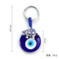 Turkish Blue Evil Eye Keychain Luckly Owl Elephant Butterfly Tortoise Charms With Key Holder Handbag Decorations For Women Men