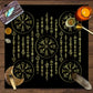 1pc Tarot card tablecloth, mysterious rune astrology altar cloth, witchcraft cabin decoration tablecloth, card game tablecloth