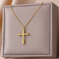 Gold Color Lucky Pendant Necklace For Women Stainless Steel Jewelry Aesthetic Accessorie Charm Choker Cross Goddess Necklaces