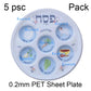 Jewish 6-Section Passover Seder Plate - Kosher, Melamine/Plastic/Silicone/Disposable Paper, with Food Labels & Elegant Designs