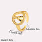 Nidin New Popular 2 Styles Religious Flipable Open Rings Adjustable For Female Male Copper Inlaid Zircon Finger Jewelry Gifts