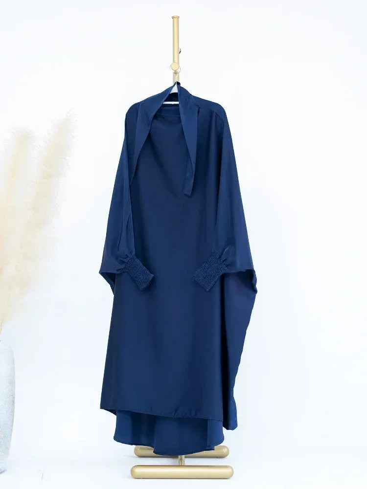 Ramadan Muslim Dress Girls Kids Prayer Garment Hijab Dress Child Hooded Abaya Full Cover Niqab Islam Dubai Eid Robe 2026 Jilbab