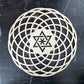 Wooden Flower Of Life Natural Symbol Sacred Geometry Ornaments Home Decoration Chakra Carved Coaster Wood Sign Wall Kitchen DIY